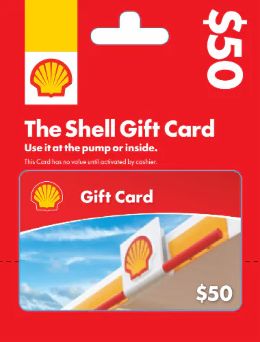 $50 Shell Gift Card